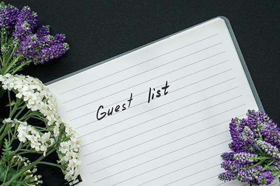 Planning your wedding ......  The Guest List...