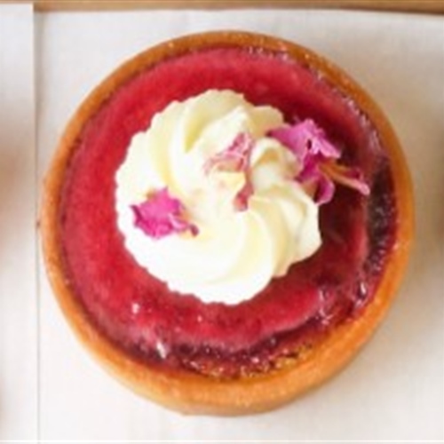 Sour cherry tartlet